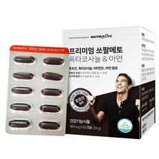 뉴트라라이프 프리미엄 쏘팔메토 옥타코사놀&아연, 60정, 1개