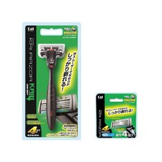 카이 면도기 4 + 면도날 5p, 1세트