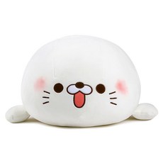 毒舌海豹麻糬玩偶, 50cm, 白色