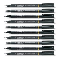 스테들러 319F 스페셜 실험용 유성펜 0.6mm, 흑, 10개입