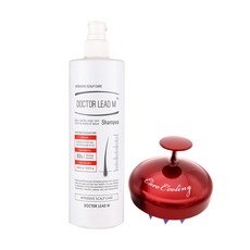 닥터리드엠 샴푸 500ml + 케어쿨링 두피브러쉬 레드, 1세트