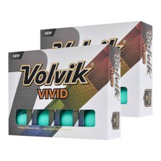 볼빅 VIVID 골프공 3피스 42.67mm 12p, 민트, 2개