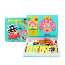 Joan Miro 磁鐵拼圖盒 臉部裝飾, 1個, 66件