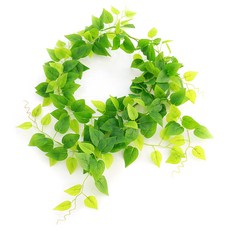 Joart 人造花 閃亮仿真藤蔓 葉飾 2入, 襯葉, 1套