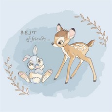 I LOVE PAINTING DIY繪畫組 25*25cm, 小鹿斑比和桑普