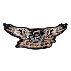 時尚亮點機車族DO大型刺繡布貼2R Wing 300*95mm, 混色, 1個