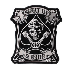 時尚亮點機車族DO大型刺繡標誌Up&Ride 235*260mm, 混色, 1個