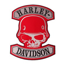 騎士族刺繡標誌 L號 230*295mm, 紅色的, 1個