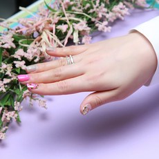 ANNA 셀프 젤 네일스티커, 하트뿜뿜, 1개