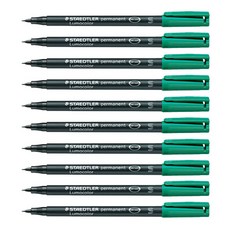 STAEDTLER 313 多用途筆油性 0.4 毫米, 綠色, 10片