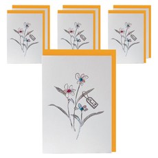 From&To 感謝祝賀新年賀卡 7張 + 信封 7個 T1037-5, 混合顏色, 1套