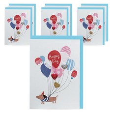 From&To T1034-5 感謝祝賀賀年卡片 7張 + 信封 7個, 混合顏色, 1套