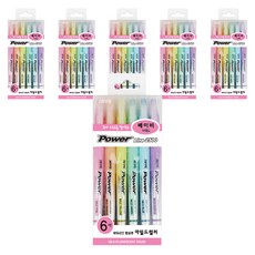 Java Pen Powerline 熒光筆 Baby Mild 6 色套裝, 溫和嬰兒, 36個