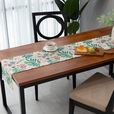 Casa El Habana餐桌桌旗, 自然原色, 6人用(220*32cm )