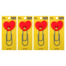 라인프렌즈 BT21 빅클립 타타, 1개입, 4개