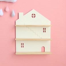 페어링 러브알루 하우스 벽걸이 선반, 화이트