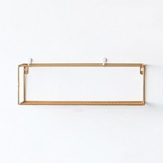 配對簡約護理長方形壁掛式置物架, 金子