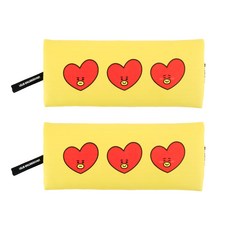 라인프렌즈 BT21 플랫필통, 타타, 2개입