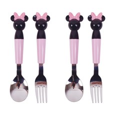 LILFANT 米妮造型湯匙叉子組, 混色, 2組