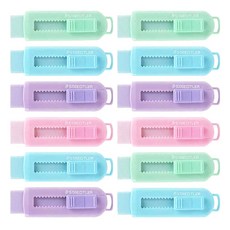 STAEDTLER 施德樓 滑動橡皮擦 粉彩 525 PS1P-S, 隨機出貨, 12入