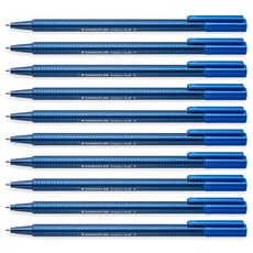 STAEDTLER 施德樓 437 Triplus 原子筆 F, 藍, 10入