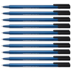 STAEDTLER 施德樓 Triplus 437 原子筆 F, 黑, 10個
