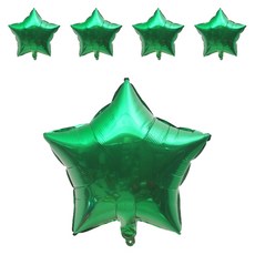 Wow Party Korea 星星鋁箔氣球 46 x 46 cm, 綠色, 5入