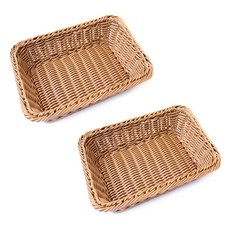 Block Mart 廚房多用途長方形籃子 2入, 單一顏色