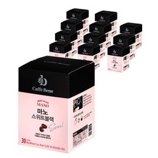 CAFFE BENE 咖啡伴 馬諾甜黑棒咖啡, 3g, 30包, 12盒