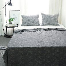 印花人造絲夏季薄被, 木炭