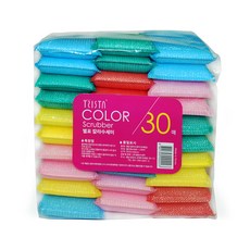 TRISTA 星星彩色菜瓜布, 30個, 1套