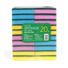 星標海綿菜瓜布, 20入, 1套