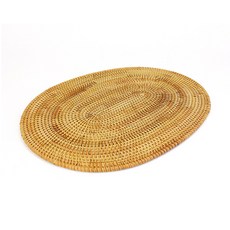 Maket Gamseong 高級藤製橢圓形杯墊, 混色