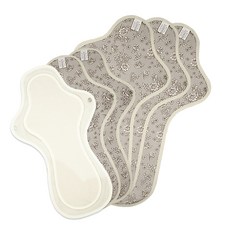 Lohan 棉衛生巾 Luna Grey 翼型大號套組隔夜 3p + 特殊隔夜 3p, 1套, 夜用