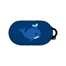 BANIMONG Gorae Gorae 設計 Galaxy Buds 保護殼, 單一商品, 海軍藍