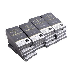PARKER 鋼筆墨水補充芯 5入, 黑色, 20入