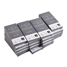 PARKER 鋼筆墨水補充芯 5入, 藍黑, 20入