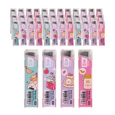쓰임앤끌림 편의점 샤프심 랜덤 발송 B, 0.5mm, 40개