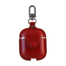 VICHELLE Planc Airpods 2代 皮革保護殼, 單一商品, 紅色