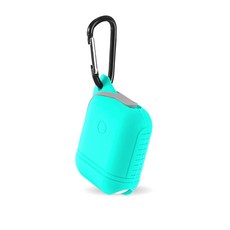 비쉐르 썬더 아이 에어팟 2세대 케이스, 민트 + 그레이