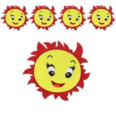 종이 환경 구성 만들기 재료 방긋방긋선샤인 11.5 x 17 cm, 혼합 색상, 5개입