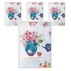 From&To T222-5 感謝祝賀新年賀卡 4p + 信封 4p + 內頁 4p, 混合顏色, 1套