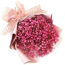 豐盛永生滿天星花束, 粉紅色