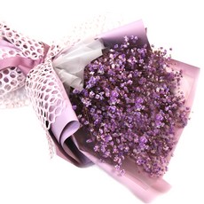 豐盛永生滿天星花束, 紫色