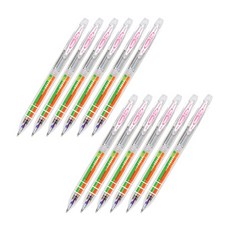 JAVAPEN 3色螢光原子筆 0.5mm, 熒光橙, 12入