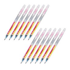 JAVAPEN 3色螢光原子筆 0.5mm, 螢光粉, 12支