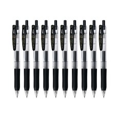 사라사 중성펜 클립 0.7mm JJB15, 흑색, 10개