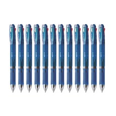 ZEBRA 斑馬牌 4色原子筆 B4A5 0.7mm, 藍色, 12件