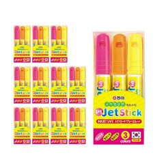 DONG-A 固體螢光筆3入組, 螢光粉 + 螢光橘 + 螢光黃, 36個