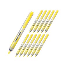 Pentel 飛龍文具 螢光筆 SXS15, 黃色, 12入, 12個